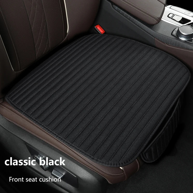 Car Seat Cover Flax Seat Protect Cushion Automobile Backrest Cushion Pad Covers Mat Four Seasons Car Supplies Set