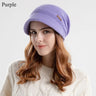 Fleece Lined Knitted Hat Casual Thickened Short Brim Beanies Soft Plush Keep Warm Ear Protection Women Girl