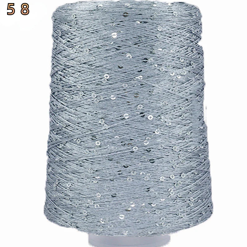 500G Glitter FancyYarn Sequin  Hand Crochet Thread Knitting Clothes Needleworkyarn With Sequins Knitting Yarn Needlework Sequins