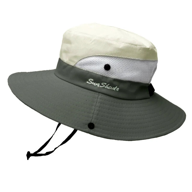 Parent-child Unisex Summer Foldable Sun Fisherman Hat Men Women Wide Brim Casual Travel Beach Sunscreen UV Protection Cap V14