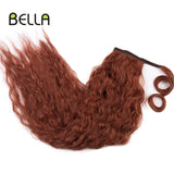 Bella Curly Synthetic Hair Ponytail Extensions 30 Inch Long Curly Ponytail Clip In Hair For Women Wrap Around