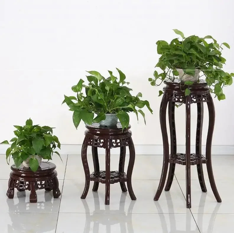 Plastic Plant Stand Flower Stands Multi-layer Pot Rack Single Antique Living Room Balcony Indoor Floor Storage Shelf