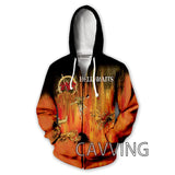 New Fashion 3D Print  SLAYER ROCK  Zipper Hoodies Zip Up Hooded Sweatshirts Harajuku Hoodie Hip Hop Sweatshirts