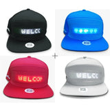 Unisex Baseball Cap USB Rechargeable Bluetooth APP Programmable LED Scrolling Message Display Board Hip Hop Street Snapback Hat