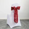 10pcs/Lot Satin Chair Sashes Bow Wedding Chair Knot Ribbon DIY Ties For Party Event Hotel Banquet Chair Decorations