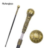 Colorful Luxury Round Handle Walking Stick with Hidden Plate Self Defense Fashion Cane Plate Cosplay Crosier Stick 93cm