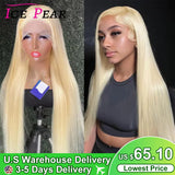 Blonde Lace Front Human Hair Wig 13x6 HD Transparent Lace Front Wig Brazilian Bone Straight Human Hair Wigs 613 Lace Frontal Wig