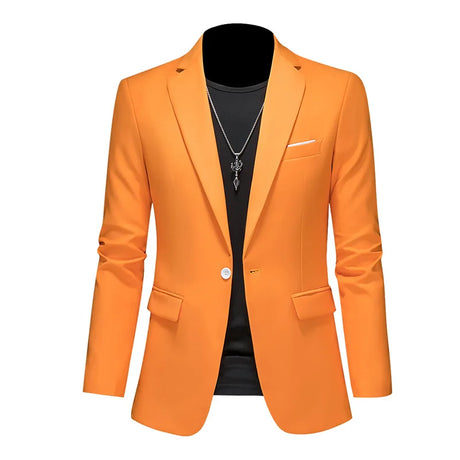 Men Business Casual Blazer Plus Size M-6XL Solid Color Suit Jacket Dress Work Clothes Oversize Coats Male Brand Clothing Tuxedo