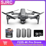 SJRC F22S 4k Pro Drone 2-axis EIS Gimbal RC Quadcopter 5G WIFI GPS Obstacle Avoidance Dron Drop Shipping