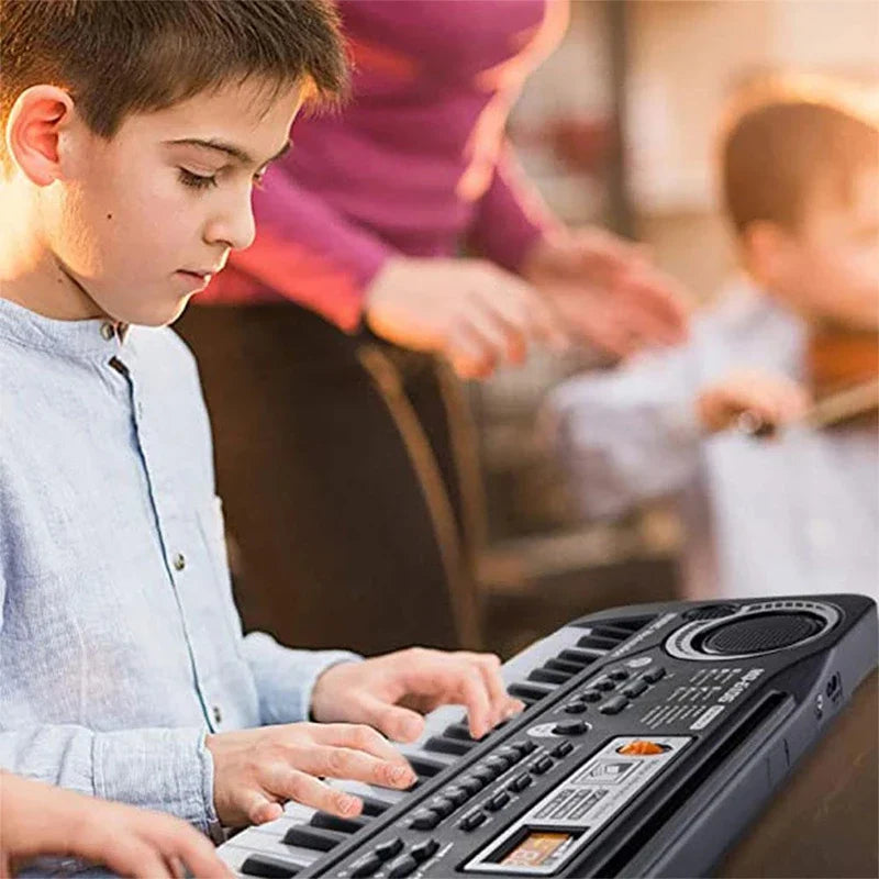 61 Keys Kids Electronic Keyboard Piano With Microphone Musical Instrument USB Digital Electric Organ Gifts Toys for children