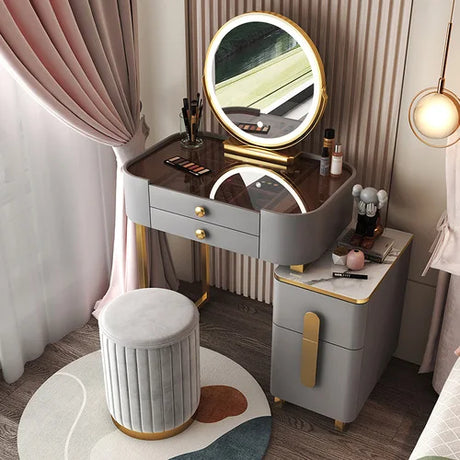 Classic Dressing Table Modern Organizers Mirror Vanity Storage Desk Dressing Table Multifunctional Penteadeira Luxury Furniture