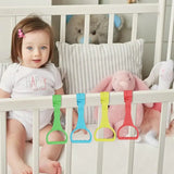 Playpen Pull Up Rings Baby Stand Up Rings Crib Pull Rings Baby Walking 4pcs Comfortable And Practical Baby Bed Stand Up Rings