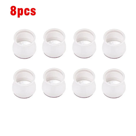 Upgraded 8/16pcs Furniture Silicone Protection Cover with Felt Pads Chair Legs Floor Protectors Caps Anti-Slip Table Feet Covers