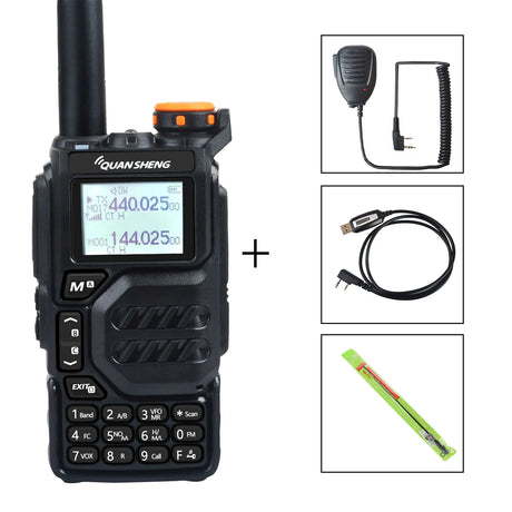 50-600MHz RX Walkie Talkie UV-K5 Quansheng VHFUHF 136-174MHz 400-470MHz RX TX Both DTMF VOX FM Air Band Wireless Freq Copy Radio