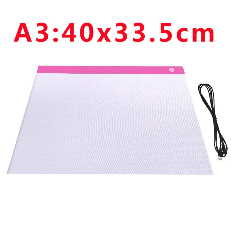 A2/A3/A4/A5 Ultra-Thin Portable LED Light Box Tracer USB Power Cable Artcraft Tracing Light Pad for Drawing, Sketching