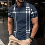 mens polo shirt new striped business polo shirt summer short sleeve tops peplum trend mens polo shirt oversized clothing