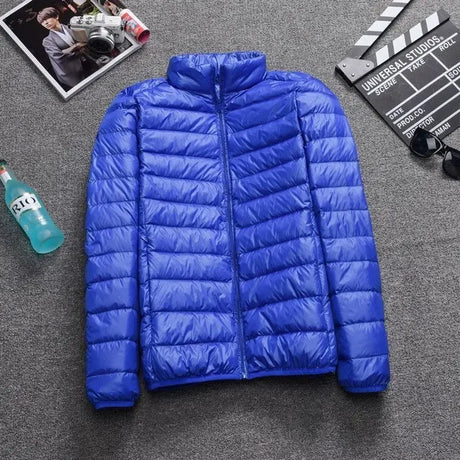 Autumn Winter Light Down Jacket Men's Fashion Hooded Short Ultra-thin Lightweight Youth Slim Coat Down Jackets 2023