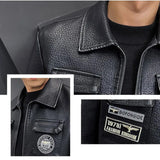 2023 New Men's Leather Jackets Autumn Winter Casual Motorcycle PU Jacket Biker Leather Coats Brand Clothing Plus size S-5XL