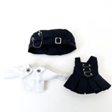 Ob11 Doll Gothic Clothes Uniform Suit Dress Shirt Hat Vest Shorts Set Nendoroids Clothes For Gsc, Obitsu11, Molly, P9, 1/12bjd