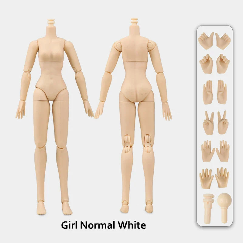 1/6 Doll Body 3 Colors Skin Give 6 Opponents 40 Moveable Joints 21cm Anime Girl Blyth Dolls Body Ob24 Bjd Boy Girl Diy Toys Gift