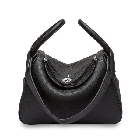 100% Cow Leather Lady Lindi Bag Brand Shoulder Messenger Bag Luxury Handbags Women Genuine Leather Luxury Designer Doctor Bag