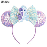 10Pcs/Lot New Colors Mouse Ears Headband Women Festival Party Cosplay Hairband Girls Gift Kids DIY Hair Accessories Wholesale