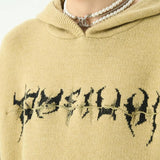 Hip Hop Hooded Sweaters Men Winter Oversized Knitwear Black Skeleton High Street Harajuku Hoodies Unisex Autumn Pullover 2023