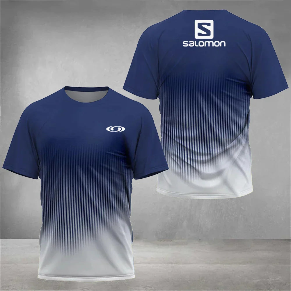 Breathable Men's Tennis T-shirt Fashion Casual Badminton Sportswear Summer Quick Dry Short Sleeve Large Size Male Top Clothing