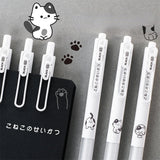 3 pcs/lot Kawaii Little Cats Cartoon Gel Ink Pens School Office Writing Supplies Gift Stationery Cute Pen Kids Prizes