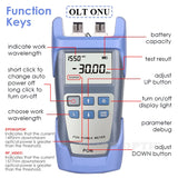 2023 NEW PON OPM Handheld Fiber Optical PON Power Meter FTTX/ONT/OLT 1310/1490/1550nm Test Equipments