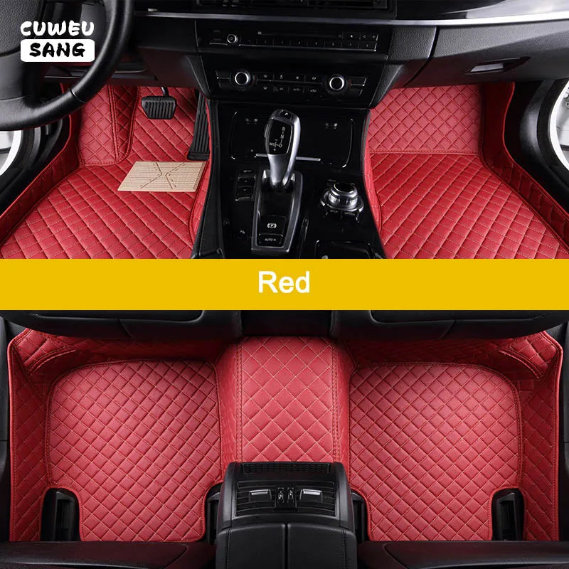 CUWEUSANG Custom Car Floor Mats For BMW 3 E90 2004-2012 Years Auto Accessories Foot Carpet