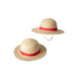 Luffy Straw Hat Anime Cartoon Cosplay Caps Accessories Summer Sun Hat Sunshade Parent-Child Hat Luffy Hat for Women Men