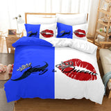 Couple/Lover White Black Luxury Bed Linen 2 People Double Bed Adult Single King Quilt Duvet Cover Queen Comforter Bedding Sets