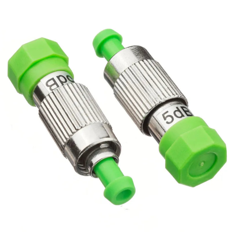 FC APC Fiber Attenuator, Optical Female to Male Adapter, Fiber Equipment Coupler, 3dB, 5dB, 7dB, 10dB, 0-30dB, FTTH, 2PCs