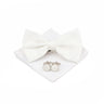New Colorful Bowties Handkerchiefs Cufflinks Set Polyester Brooches For Men's Business Wedding Party Suit Dress Accessories Gift