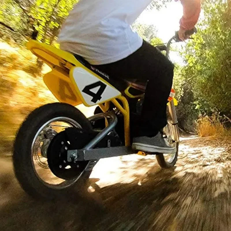 MX650 Dirt Rocket Electric-Powered Dirt Bike with Authentic Motocross Dirt Bike Geometry, Rear-Wheel Drive, High-Torque, Chain-