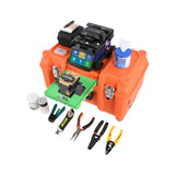 Kit FTTH Fibra Equipement DeFibre Optique Orientek T45 Multi-Language Optic Fiber Fusion Splicer Welding Splicing Machine