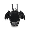 Bat Wings Ita Backpack Enamel Pin Display Shoulder Bag Goth Pin Collector Female Small Clear School Bag Punk Ita Purse Bag