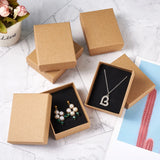 12pcs Cardboard Jewelry Set Gift Box Ring Necklace Bracelets Earring Gift Packaging Boxes With Sponge Inside Rectangle