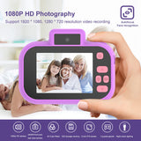 Children Camera Selfie 4000W Pixels 1080P HD Screen Blue PurPle Dual Cameras Kids  Electric Toys for Baby Camara Foto Infantil