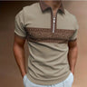 Summer new men's casual short-sleeved Polo shirt office sports stand collar T-shirt men's breathable Polo shirt men's clothing