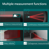 INKERSI Laser Rangefinder Digital Tape Measure 40M/70M/120m High Precision Laser Distance Meter Roulette Range Finder No Battery