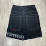 Hip Hop Pocket Baggy Denim Harajuku JNCO Mens Shorts Y2K Gym Shorts Women 2024 New Gothic Basketball Shorts Streetwear