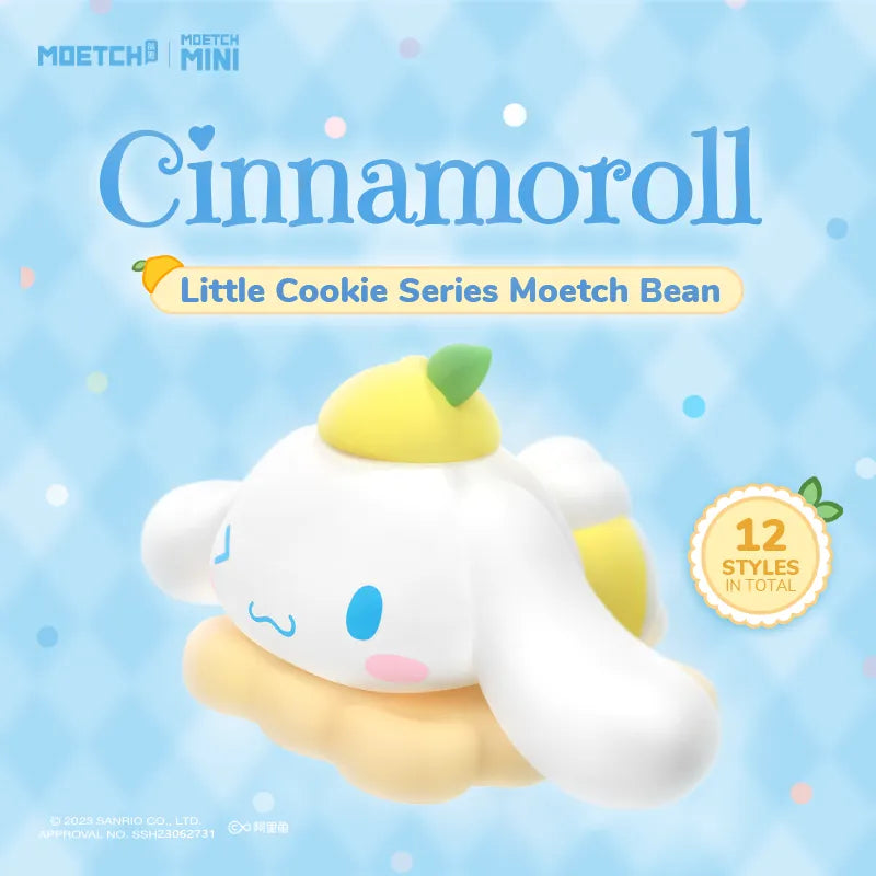 Moetch Sanrio pop bean Cinnamoroll Little Cookie Series Moetch Bean Mini Ornaments Kawaii Blind Box Anime Figure doll Gift