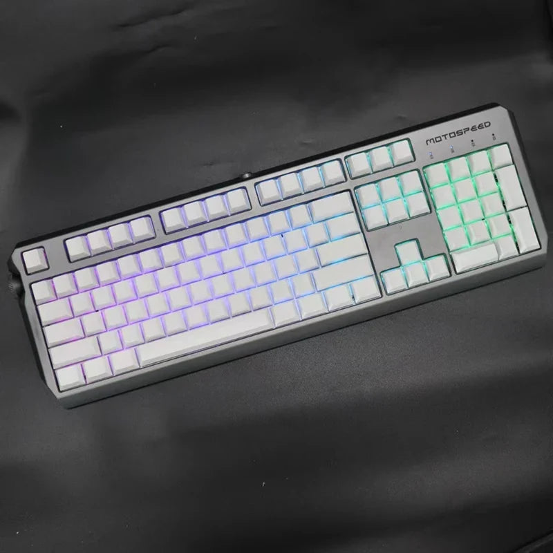 Customized PBT Blank White Keycaps Cherry OEM XDA Profile Not Print Key Cover Replacement for Mechanical Keyboard DIY F19E