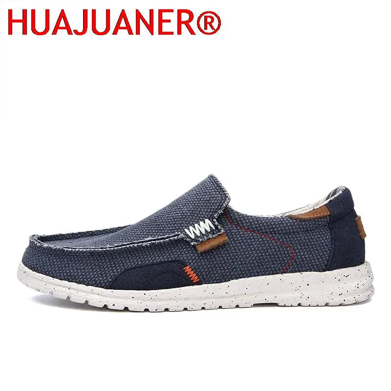 Men Shoes Leisure Walk Men Canvas Shoes Fashion Casual Lightweight Non-slip Loafer Flats Shoes Outdoor Sneakers Vulcanized Shoes