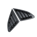 For Chevrolet Malibu 2016-2021 Car Rear Louver Window Side Shutter Cover Trim Sticker Vent Scoop ABS Carbon Fiber Accessories