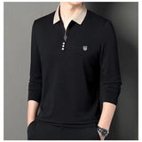 2024 new Fashion Men's Golf T-shirt Spring long sleeves Business leisure Men Outdoor tennis golf Polo Shirt golf wear Clothing