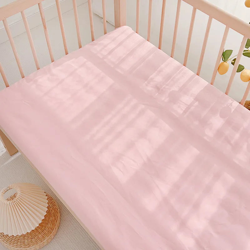 Baby Cot Fitted Bed Sheet For Newborn Cotton Crib Bed Sheet For Children Mattress Cover Protector 120x70cm Allow Custom Make