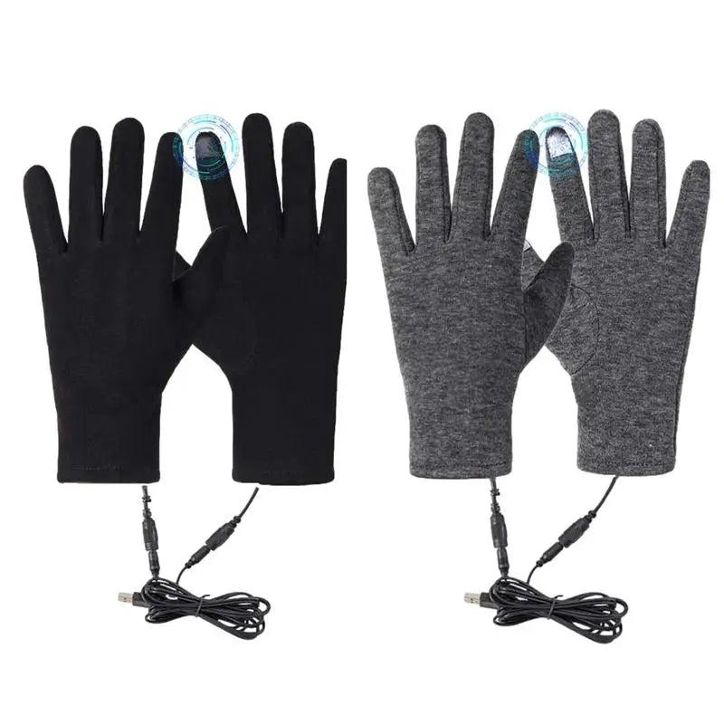 Motorcycles Electric Heated Gloves Polyester Touch screen Thermal Gloves USB Rechargeable Warm Gloves For Motorcycle Accessories